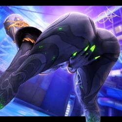 3d 3d_(artwork) big_butt hand_between_legs skelexx skxx_elliot thick_thighs warframe wisp_(warframe)