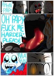 2d 3boys alternate_universe anal animated_skeleton bondage comic comic_page comic_panel crying drooling ectopenis english_text forced gagged humanoid ksuriuri male male_only masturbating_while_penetrated non-human papyrus_(underswap) papyrus_au power_bottom precum sans sans_(underfell) sans_(underswap) sans_au sex skeleton talking text toony undead underfell underswap undertale_(series) undertale_au yaoi