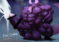 abs anthro balls biceps big_balls big_muscles big_penis bodily_fluids cum cumshot ejaculation erection genital_fluids genitals glans hatake huge_balls huge_cock huge_muscles humanoid_genitalia humanoid_penis hyper male muscular nipples nude pecs penis solo vein veiny_penis