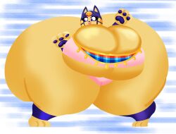 animal_crossing ankha ass_bigger_than_body ass_bigger_than_head ass_bigger_than_torso big_butt bubble_butt fat gigantic_areola gigantic_ass gigantic_breasts user3345