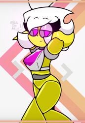 1girls bottomless female_focus female_only geometry_dash no_panties robot robot_girl trianna_(yellolight) yellolight