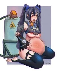 big_belly bursting_belly inflation inflation_fetish neptunia_(series) noire ony01