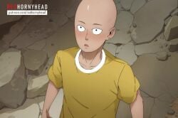 animated anime bald breasts cameltoe clothed_sex female female_domination femdom green_eyes green_hair medium_breasts one-punch_man panties panties_aside pussy redhornyhead saitama sex super_powers tagme tatsumaki uncensored underwear vaginal_penetration video