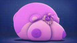 big_breasts blueberry_inflation breasts huge_breasts not_person420 renamon spherical_inflation sunken_head sunken_limbs