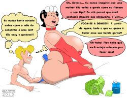 benjikun big_ass big_breasts big_penis dona_cebola height_difference ibispaintx milf monica's_gang portuguese_text tagme turma_da_monica xaveco_(tdm)