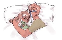 belarus_(countryhumans) countryhumans countryhumans_girl norway_(countryhumans) safe sfw sleep_hours tagme wholesome