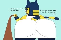 animal_crossing ankha big_ass bubble_butt female huge_ass thatsimpyguy