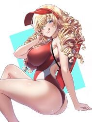 1girls blonde blonde_female blonde_hair blonde_hair_female blue_eye blue_eyes blue_eyes_female breasts ebora eye eye_open eyes eyes_open eyes_opened female female_only females_only girl_only girls_only hair long_hair long_hair_female medium_hair only_female oriana_thompson sitting solo swimsuit to_aru_majutsu_no_index tongue tongue_out yellow_hair youngmanisdown