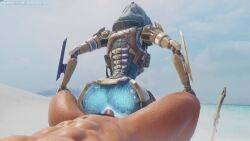 animated ash_(apex_legends) ash_(titanfall) ass reverse_cowgirl_position robot_girl tagme video