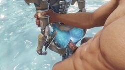 animated ash_(apex_legends) ash_(titanfall) cum_in_ass robot_girl standing_sex tagme video