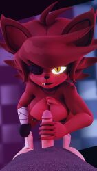 1boy 1boy1girl 1girls 3d 3d_(artwork) 4k absurd_res alternate_version_available anthro areolae big_breasts big_penis breasts cally3d chest_tuft clazzey cryptiacurves fazclaire's_nightclub female fexa fexa_(cryptia) five_nights_at_freddy's fnaf foxy_(cally3d) foxy_(fnaf) freckles fredina's_nightclub furry handjob human human_on_anthro inverted_nipples kneeling light-skinned_male looking_at_viewer male/female nipple_piercing nipples penis pths red_fur scottgames slit_pupils voluptuous