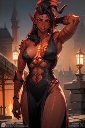 1girls 2023 ai_generated anime_style baldur's_gate_3 black_hair bra demon demon_girl dress dungeons_and_dragons embarrassed female female_only forgotten_realms game hi_res hips horns karlach long_hair looking_at_viewer medieval miapipai one_girl red_eyes self_upload sensual smile solo solo_female stable_diffusion thick_thighs thighs tiefling underwear video_game video_game_character video_games wide_hips