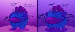 big_breasts blueberry_inflation breasts huge_breasts nolemgren spherical_inflation thick_thighs wide_hips