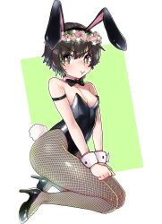 1girls bunny_costume bunny_ear bunny_ears bunny_ears_(cosmetic) bunny_girl bunny_suit bunny_tail bunnygirl bunnysuit ebora eye eye_open eyes eyes_open eyes_opened female female_only no_text no_text_version open_eyes solo to_aru_majutsu_no_index uiharu_kazari youngmanisdown