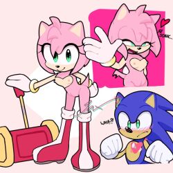 2023 2d 2d_(artwork) 2d_artwork amy_rose boots curvy_female cute edit edited edited_image edited_screencap eyes_half_open female gloves gloves_and_boots_only green_eyes looking_away medium_breasts nipples nude nude_female pink_fur sega sonic_(series) sonic_the_hedgehog sonixjax_(artist) vagina wholesome