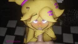 1boy 1boy1girl 1girls 3d 3d_animation animated anthro big_penis blowjob cally3d chica_(cally3d) chica_(fnaf) chiku chiku_(cryptia) clazzey cryptiacurves fazclaire's_nightclub fellatio female five_nights_at_freddy's fnaf fredina's_nightclub furry human_on_anthro looking_at_viewer male male/female no_sound oral oral_sex penis scottgames tagme video wsuphapkun yellow_fur