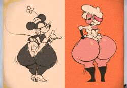 ass big_ass big_butt caprine female leggy_lamb mammal minnie_mouse mouse rodent sheep tagme tmgthejust twitter_username