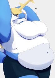 big_breasts breasts chubby huge_breasts mokeee57 no_humans pokémon_(species) pokemon samurott