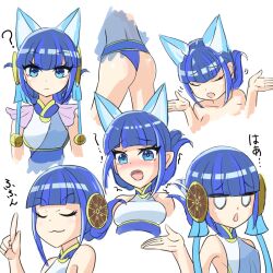 1girls cat_ears cat_humanoid catgirl duel_monster ni-ni_the_mirror_mikanko yu-gi-oh!