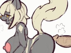 2d animated anthro duo felid feline female female_penetrated gif human male male/female mammal penetration shiku_(character) stomach_bulge tagxo_(artist)