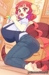barefoot breasts female ilulu_(dragon_maid) large_breasts miss_kobayashi's_dragon_maid rtil tagme