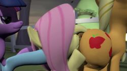 3d 5girls animated anus applejack_(mlp) back_view background big_ass bottom_heavy bullying disgusted equine face_in_ass facefart farm fart fart_fetish fart_in_mouth fart_torture farting farting_in_face farting_on_face female femdom flies_for_smell fluttershy_(mlp) friendship_is_magic gassipons hi_res highres laughing mp4 my_little_pony naked_female nude_female offscreen_character open_mouth outside passing_out pinkie_pie_(mlp) ponut pushing_head rainbow_dash_(mlp) sound submissive teasing thick_ass torture twilight_sparkle_(mlp) unwilling video voluptuous yuri