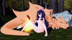 after_sex breasts charizard cum cum_dripping_out_of_pussy cum_in_pussy cum_inside fire indie_virtual_youtuber koikatsu lyn_mametchi pokemon pokemon_(species) pussy renhentai small_breasts uncensored virtual_youtuber vtuber