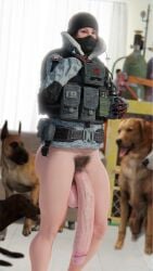 1futa 3d 4animals absurd_res big_balls bottomless canine casual_exposure casual_nudity edit feral flaccid_penis frost_(rainbow_six) futa_focus futa_only futanari huge_cock implied_bestiality implied_oral licking_penis mask mostly_nude penis_to_the_knees pubes rainbow_six rainbow_six_siege solo_focus sourcemaker suggestive tagme tom_clancy zoophilia