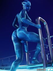 1futa 3d alien alien_girl asari asari_futanari ass asshole beeg3d blue_skin casual feet futa_only futanari getting_out_of_pool intersex legs liara_t'soni looking_at_viewer mass_effect nude_futanari pool poolside solo solo_futa tentacle_hair thighs wet wet_body wet_skin