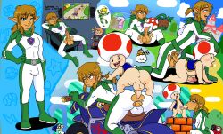 animal_crossing blonde_hair blowjob blowjob_face blue_eyes crossover gay gay_blowjob gay_domination gay_sex inkling inkling_boy link mario_(series) mario_kart ninji_(mario) pervy_pocket pervypocket piranha_plant shy_guy snifit spandex spandex_suit splatoon the_legend_of_zelda toad_(mario) villager_(animal_crossing)