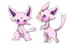 eeveelution espeon generation_2_pokemon hi_res horuru nintendo pokemon pokemon_(species)