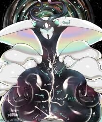 absurd_res alien alien_girl big_breasts bodily_fluids breast_play breasts cum cum_between_breasts eldritch_abomination eldritch_being eldritch_horror english_text eyeless female genital_fluids hi_res huge_breasts humanoid male male/female nightmare_waifu not_furry paizuri pov sex text the_nova_(zeblackballd) titfuck titjob ze_blackball.d zeblackballd_(artist)