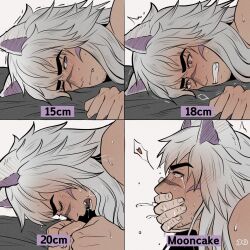 animal_ears aphelios bara blush doodlefish75 drooling gay league_of_legends male_only mouth_hold oerba_yun_fang pleasure_face scar sett small_dom_big_sub spirit_blossom_aphelios spirit_blossom_series spirit_blossom_sett trembling yaoi
