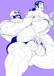 anal anal_sex balls beard critical_role critical_role:_vox_machina cum facial_hair gay gnome grog_strongjaw male male_only muscles muscular orgasm penis penis_size_difference pointy_ears scanlan_shorthalt sex size_difference stomach_bulge tom_cray