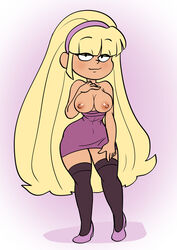 1girls areola big_breasts big_hair bimbo breasts breasts_out_of_clothes busty cleavage disney disney_channel disney_xd female female_only gravity_falls kahix looking_at_viewer nipples pacifica_northwest smooth_skin solo very_long_hair voluptuous white_female