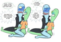 anal_sex blush dirty_talk gay hulu korvo korvo_opposites male/male non-human robe_lift solar_opposites t-shirt_lift tagme tagme_(artist) terry terry_opposites thick_thighs toony