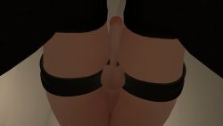 ass balls below_view femboy femboyiguess goth medium_penis self_upload straps thighhighs thighs vrchat