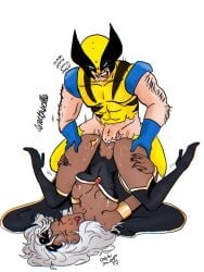 1boy 1girls amethbelle dark-skinned_female dark_skin female interracial light-skinned_male light_skin male marvel marvel_comics mature mature_female mature_male ororo_munroe storm_(x-men) straight vaginal_penetration wolverine_(x-men) x-men