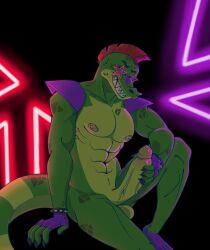 1boy 2022 abs alligator alligatorid anthro anthro_focus anthro_only anthro_solo athletic athletic_anthro athletic_male balls big_cock big_penis boner bracelet bracelets claws completely_nude completely_nude_male crocodile crocodilian crocodylid digital_drawing_(artwork) digital_media_(artwork) erect_penis erection facepaint fangs finger_claws fingerless_gloves five_nights_at_freddy's five_nights_at_freddy's:_security_breach furry furry_male furry_only glans glasses gloves grabbing_own_penis grabbing_penis green_skin hand_on_penis handjob holding_penis huge_cock humanoid_genitalia humanoid_penis jerking jerkingoff laycanis long_penis long_tail male male_anthro male_nipples male_only masculine masturbating masturbation mohawk_(hairstyle) montgomery_gator_(fnaf) neon nude nude_male pecs pectorals penile penile_masturbation penis penis_grab penis_out precum precum_drip presenting_penis red_hair scottgames shadow shoulder_pads smile smiley_face smiling solo solo_male spiked_bracelet star_glasses steel_wool_studios studded_bracelet sunglasses testicles thick_tail veiny_penis