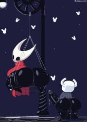 1boy 1girls absurd_res aliasing ass back back_view balls big_ass big_ass_(male) big_balls big_breasts big_testicles black_body bodily_fluids bottom_heavy bottomless breasts cloak clothed clothing duo erection female femboy hi_res hollow_knight hornet_(hollow_knight) horns huge_ass huge_balls huge_breasts huge_cock huge_testicles humanoid humanoid_penis hung_trap imminent_sex larger_female looking_at_another looking_back looking_up male partially_clothed penis pixel_art precum protagonist_(hollow_knight) pussy rear_view rope rope_bondage shiny_skin shortstack size_difference small_but_hung smaller_male smooth_balls smooth_penis standing suspended_in_midair suspension sweat team_cherry teapot_(body_type) testicles thick_thighs veiny_penis vessel_(species) wide_hips xmelomor24x