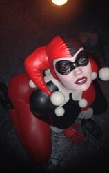 1girls 3d batman:_arkham_knight batman_(series) big_ass big_breasts blender clothed clothing dc dc_comics fat_ass female female_only fully_clothed harley_quinn harley_quinn_(classic) harley_quinn_(injustice) injustice_2 large_ass large_breasts looking_at_viewer nynx on_knees solo solo_female