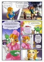 baking breath_of_the_wild cake comic comic_page cooking crossdressing crossover dialogue femboy femboy_prince fieryjinx link mario_(series) morpeko not_porn pokemon prince_link princess_peach_(cosplay) princess_zelda super_smash_bros. tagme the_legend_of_zelda thought_bubble wholesome yoshi zelda_(breath_of_the_wild)