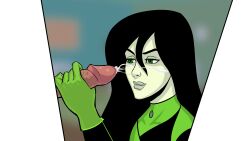 cum_on_face cumshot disney disney_channel female gloved_handjob gloves kim_possible leroy2012 penis project:_possible shego