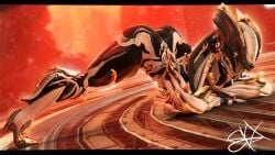 3d 3d_(artwork) big_ass big_butt garuda_(warframe) jack-o_pose skelexx skxx_elliot tagme thick_thighs warframe