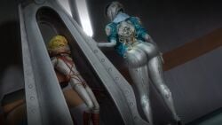 3d ass bethesda_softworks bodysuit cosplay fallout screenshot skintight_bodysuit the_first_descendant tight_clothing valby_(the_first_descendant) zetan