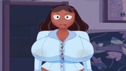 2d aeondud animated big_breasts bouncing_breasts clothing dark_skin high_resolution milf nipples_visible_through_clothing no_sound priyanka_maheswaran screencap steven_universe tagme video