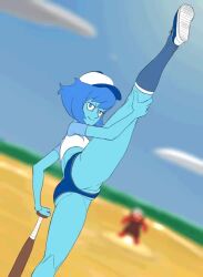 <1_second_video animated anythinggoes ass baseball_cap baseball_uniform bouncing_ass cartoon_network female gem_(species) jasper_(steven_universe) lapis_lazuli_(bob) lapis_lazuli_(steven_universe) no_sound shaking_ass shorts smirking_at_viewer splits standing_split steven_universe stretching tagme twerking vertical_splits video