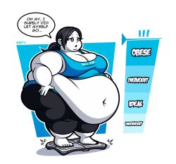 bbw belly big_ass big_belly big_breasts breasts chubby chubby_cheeks chubby_female curvy dialogue double_chin fat fat_ass fat_belly fat_butt fat_cheeks fat_face fat_thighs fat_woman female huge_ass huge_belly huge_breasts huge_thighs hyper_ass hyper_belly hyper_thighs imsefy large_ass large_belly large_breasts large_thighs morbidly_obese morbidly_obese_female nintendo obese obese_female overweight overweight_female speech_bubble ssbbw text thick_arms thick_thighs tight_clothing wii_fit wii_fit_trainer