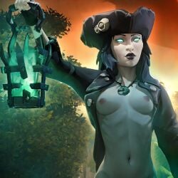 1girls ai_generated belle_(sea_of_thieves) boobs breasts female nude_female sea_of_thieves tagme