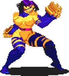 animated marvel marvel_comics marvel_vs._capcom pixel_animation pixel_art psylocke purple_hair straight_hair transparent_background x-men